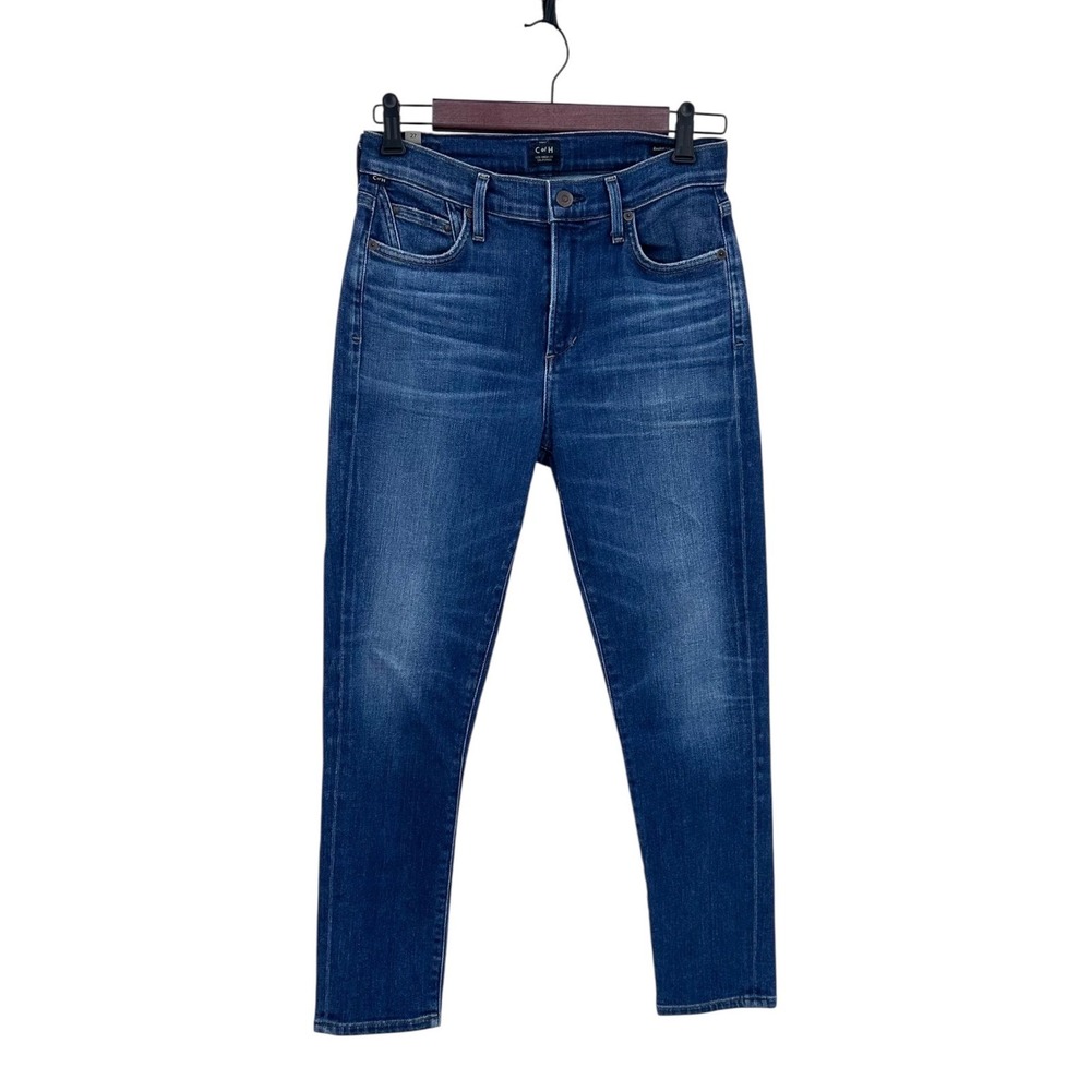 Citizens of Humanity Rocket Crop Jeans Womens Sz 27 High Rise Skinny Blue Denim - Picture 3 of 10